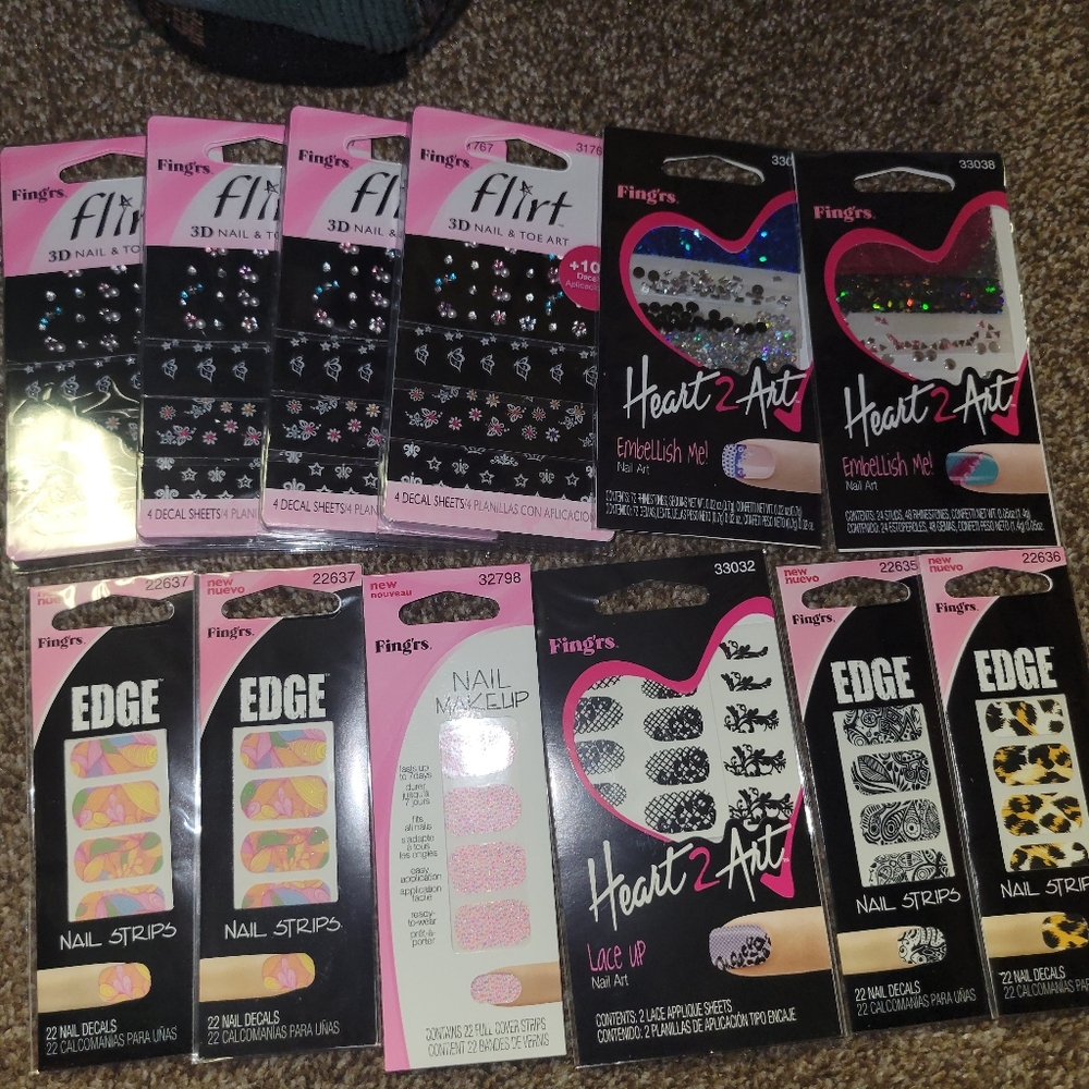 Nail Art Decals and Strips Set #5